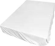 AUTSUPPL Elegant Burnt Orange Fitted Sheets Anti Cotton Bed Sheets Mattress Protective Cover