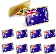 [YYDSPin] 12/25/50/100Pack Official Australia Flag Pins Bulk - Metal Australian Aussie National Lapel Pin