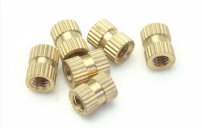5X M8 Thread L=8mm Brass Insert Nut Injection Moulding Inserts Threaded 8mm x8mm