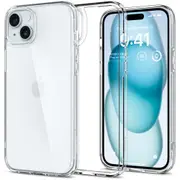SPIGEN iPhone 15 Case, 6.1 2023 Genuine Ultra Hybrid Crystal Hard Slim Clear Cover for Apple