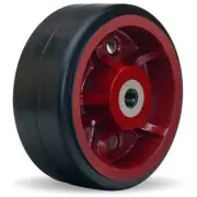 Hamilton Mold-on Rubber (70A) on Cast Iron Wheel W-1250-RT-1-1/4 - 12” Diamete