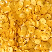 Sequins Cream Orange Sherbert 5mm Round Cup ~1000/~10,000 (25% Off) pcs Loose