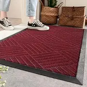 AAZZKANG Large Door Mat with Durable Non Slip Rubber Backing Outside Inside Welcome Mats for Front Door Easy to Clean Entry Doormat for Patio,High Traffic Areas 122x92cm
