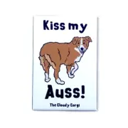 Red Australian Shepherd Magnet Funny Aussie Dog Gifts and Home Decor