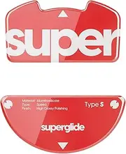 Superglide Mouse Sole for Razer Viper v3 Pro Mouse Feet [Tempered Glass Material with Round Edge, Heavy Duty, Ultra Low Friction Super Smooth] - Red