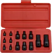 01141B Allen-Bit Socket Set, Metric Socket Set, 2.5 mm to 19 mm, 14-Piece Set