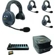 Eartec EVADE EVX4S Light-Industrial Full-Duplex Wireless Intercom w/ 4 Headsets