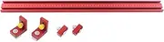 NDNCZDHC Miter Gauge Extension Fence Aluminum Alloy Miter Gauge Fence Tool Miter Saw Accessories Woodworking Tool with Fence Block, Limit Block