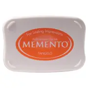 Tsukineko Memento Dye Ink Pad Fade Resistant Stamping Pad - Tangelo Orange