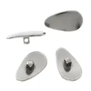 4pcs 12mm x 7mm Teardrop Shape Titanium Metal Nose Pad Frame Glasses Eyeglasses