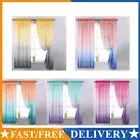 Modern Living Room Bedroom Voile Sheer Fabric Drapes Panels Home Decoration AU
