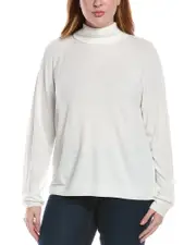 Lafayette 148 New York Plus Raglan Sleeve Turtleneck Sweater