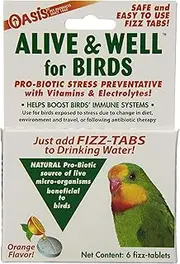 OASIS #80070 Alive and Well, Stress Preventative & Pro-Biotic Tablets for Birds
