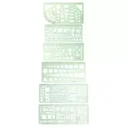 Stencils for Journaling Drawing Template Ruler Architectural