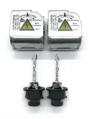 2x New OEM Audi A6 S6 A8 S8 Xenon Igniters Lamp Ignitor Sockets + HID D2S Bulbs