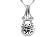 Solid 925 Sterling Silver Angel Necklace