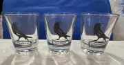 Set Of 3 Cuervo Tequila Tradicional Shot Glass Set Crow Raven NEW Liquor Bar Set