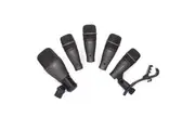 5pc Samson DK705 Drum Mic Kit Microphone Set Audio Recording Performance w Case