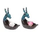 Backflow incense burner waterfall lotus ceramic en downtime home fragrance stick