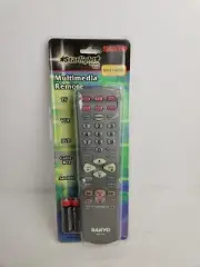 Sanyo Multimedia Remote Control (RMT-U220) w/ AA Batteries - New in Box, Gray