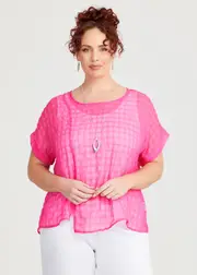 [TS] Taking Shape Self Check Layering Overtop Size 20 in Wild Orchid - Plus Size Women's Clothing Wild Orchid