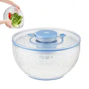Multifunctional Large Salad Spinner Drain Basket for Kitchen-Light Blue