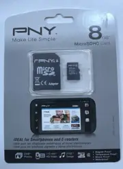 PNY 8GB SDHC Class 4 SD Flash Memory Card Camera 8 G GB New Sealed