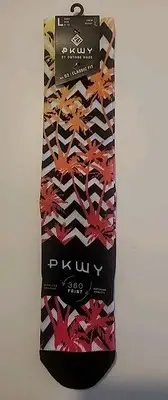PKWY by Dwyane Wade Men's Shoe 6-12 Tropical Floral Print Multicolor Crew Socks