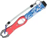 Toddmomy Convenient Fishing Gripper with Scale Lightweight and Wear Resistant Ergonomic Handle for Easy One Handed Operation for Angling and Fish Catching