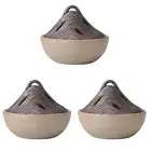 3 Pcs Mountain Censer Ornament Waterfall Incense Burner Shape Holder