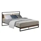 Artiss Metal Bed Frame Double Size Mattress Base Platform Steel Black Dane