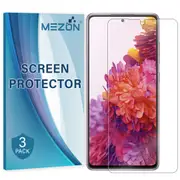 [3 Pack] Samsung Galaxy S20 FE Premium Clear Edge-to-Edge Full Coverage Screen Protector Film by MEZON – Fingerprint Sensor Compatible (S20, Clear) – FREE EXPRESS