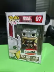 FUNKO POP MARVEL #97 THOR (SECRET WARS) COLLECTOR VINYL + PROTECTOR