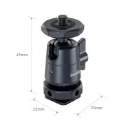 SmallRig Mini Ball-Head Mounting Support Kit with Removable Cold Shoe (2pcs)