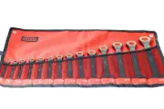 X-Steel 14pc Cr-V Ratcheting Ratchet Combination Ring Open Spanner Set(8-24mm)