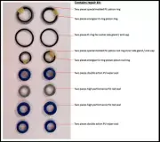 Repair kit for all Volvo Penta DPH/DPR steering rams (UPGRADED) for 2 cylinders