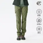 ADISI 女SORONA撥水耐磨輕抗風機能長褲AP2121021 (XS-XL) 林綠 / 防潑水 登山健行