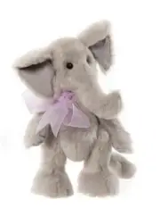 Charlie Bears Kindred Teddy Bear Elephant Plush Fully Jointed Safari