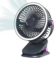 Ventilateur Portable À Clip – Ventilateur Rechargeable USB Avec Fixation Pratique Pour Bureau, Lit, Poussette, Voiture Ou Voyage – Silencieux, Léger Et Réglable Pour Rafraîchissement Partout