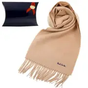 Paul Smith Men s Rady Scarf Plain Unisex Logo Thin Brand Wrapping M1A 933D 670