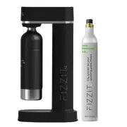 Black Stainless Steel Sparkling Water Maker Soda Maker with CO2 Gas & Bottle