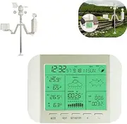 Weather Station, Professional Solar Weather Forecast Station, Agriculture, Garden, Balcony, Home, Temperature and Humidity Meter, Wind Speed