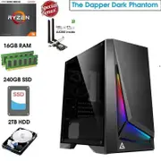 AMD Ryzen 5 16GB RAM 240GB & 2TB WiFi 6 W11Pro Computer System Office Desktop [5600GT-16G2T-DP301M-W11P]