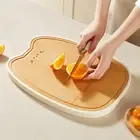 Bamboo Cutting Board Breakfast Board Charcuterie Board for Food Bread Meats
