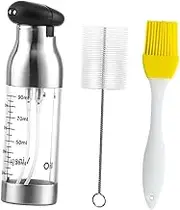 1 Set Stainless Steel Spray Bottle Sprayer for Soda Bottle Oil Storage Dispenser Bottle Oil Spray Container Dispensing Oil Dispenser Coffee Syrup Dispenser Pump 304 Stainless Steel