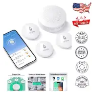 Adjustable IoT Water Leak Sensors with 100M Range - SMS & Email Notifications