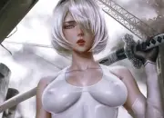 Anime girls nier automata 2b logan Playmat Game Mat Desk
