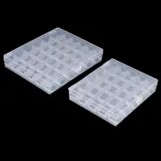 25/36 Spools Bobbins Sewing Machine Empty Bobbin Case Organizer Storage Box.h3