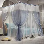 Bed Canopy Mosquito Net for 1.2m/4ft Bed, 360° Wrapping Floor-to-Ceiling Bed Curtain, Girls Bedroom Bed Canopy (Color : Style 3, Size : 120x200x200cm)