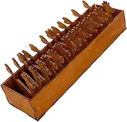 UTHCLO 15PCS Deer Shape Wooden Spools Set Embroidery Thread Organizer for Yarn and Ribbon Charming Aesthetic Crafting Tools Durable Wooden Design for Easy Portability and Use